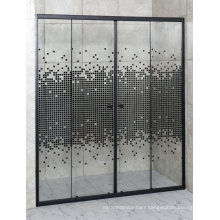 2021 High Quality Shower Sliding Door with Print Glass